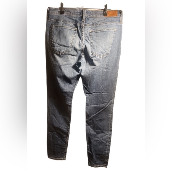 Big Star Blue Slim Jeans with Fading Medium Wash Stretch Tapered Whiskering 30 - Picture 3 of 5